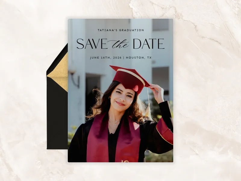 Modern Moments - Save the Date (Photo) - graduation_save_the_date - Invitation