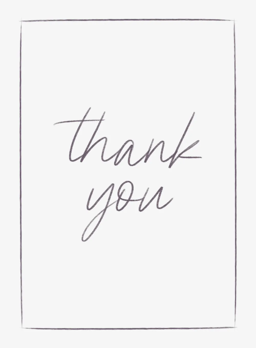Pencil Writing Thank You (White) - thankyou_cards - Card