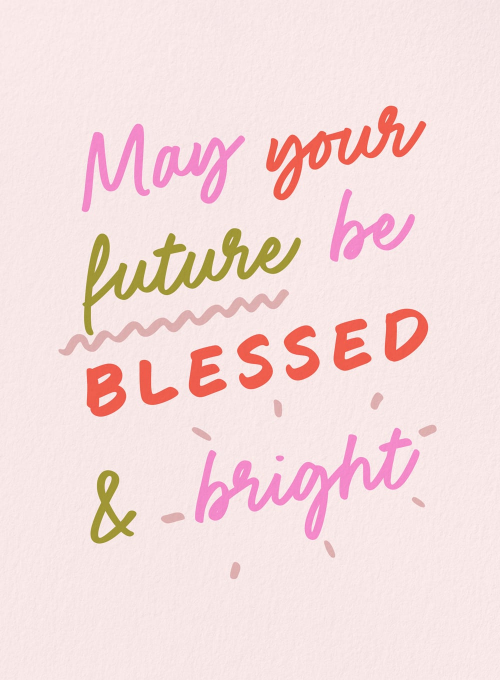 Blessed & Bright - goodluck_encouragement_cards - Card
