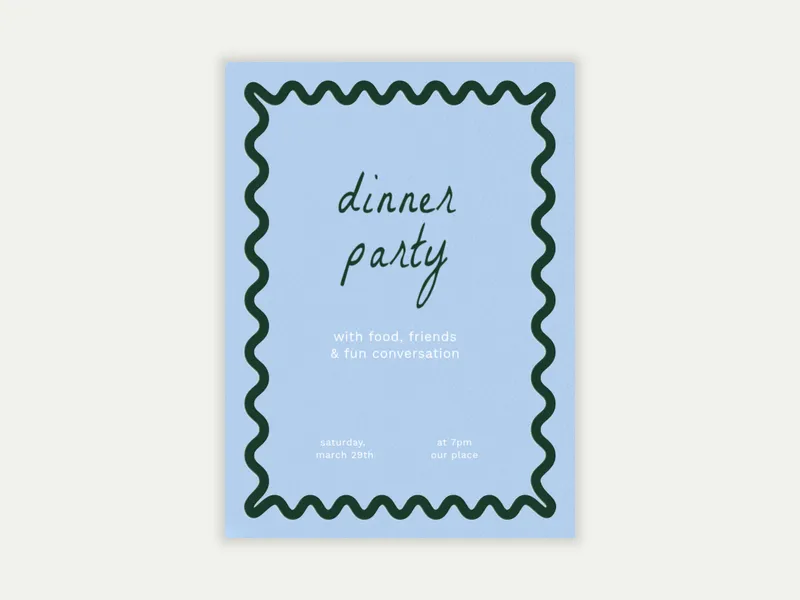 Ride the Waves - dinner_party - Invitation
