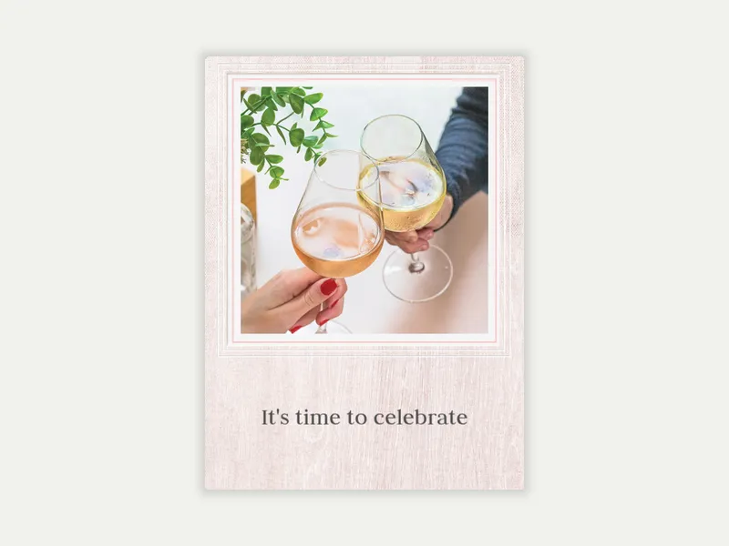 Styled Woodgrain (Photo) Invitation free template design
