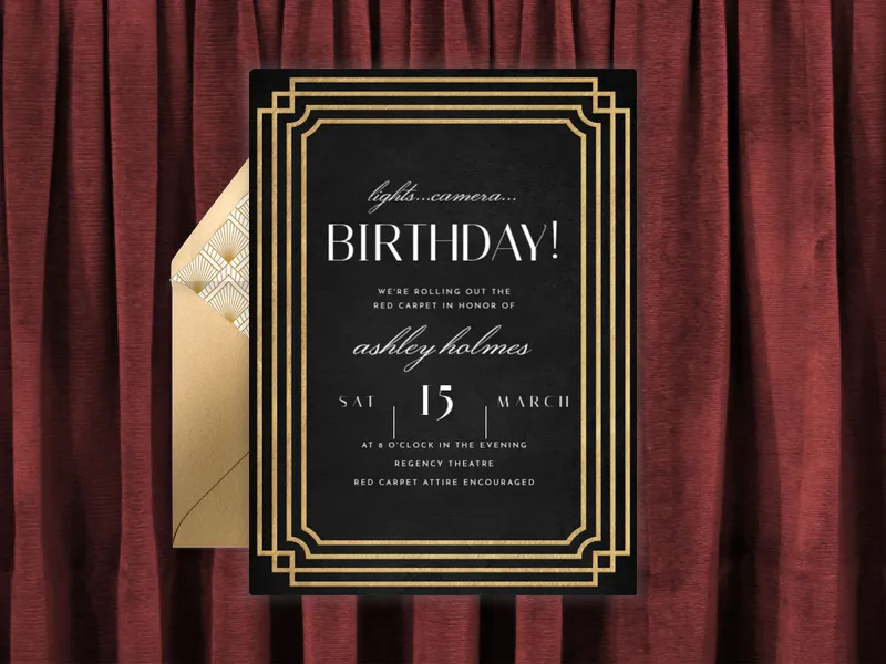Center Stage - 30th_birthday - Invitation