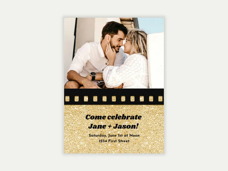 Viewing Party (Photo) Invitation free template design