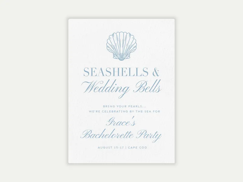 Wedding Shells - couples_shower - Invitation