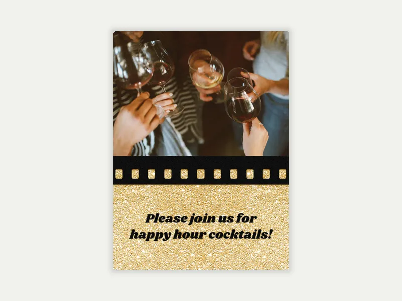 Viewing Party (Photo) Invitation free template design