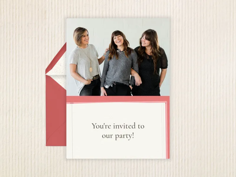 Pink Book (Photo) Invitation premium template design
