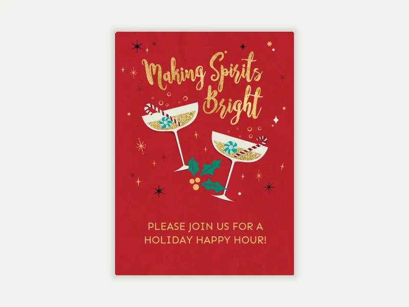 Bright Spirits - christmas - Invitation