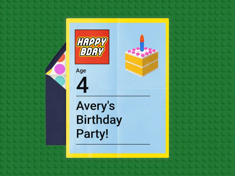Build A Cake - 2nd_birthday - Invitation
