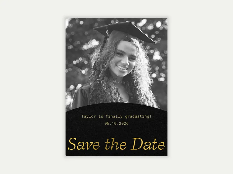 Black Arch - Save the Date (Photo) free template design
