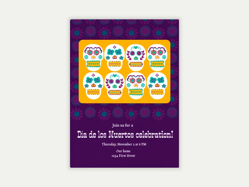 Fiesta de los Muertos - dia_de_los_muertos - Invitation