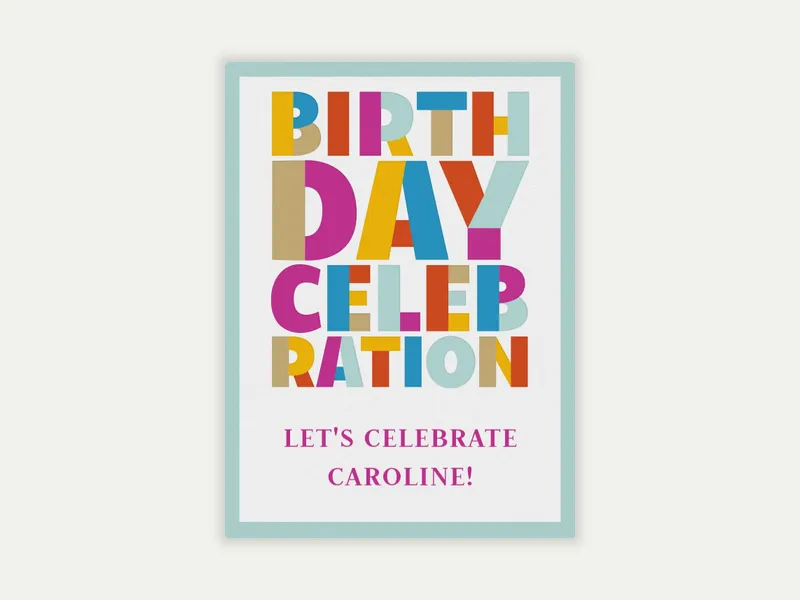 Happiest Celebration - teens - Invitation