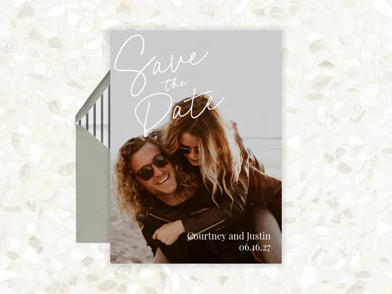 Love Letters - Save the Date (Photo) premium template design