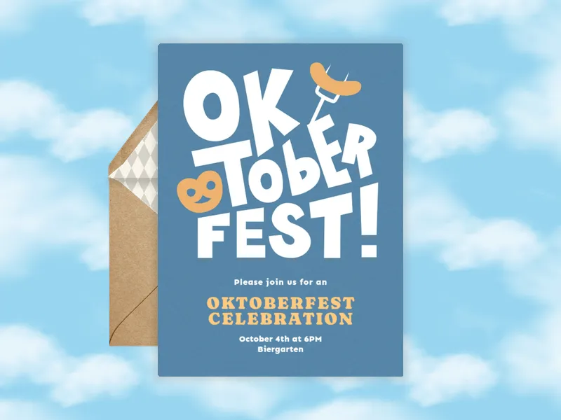 Oktober Beer Fest - oktoberfest - Invitation