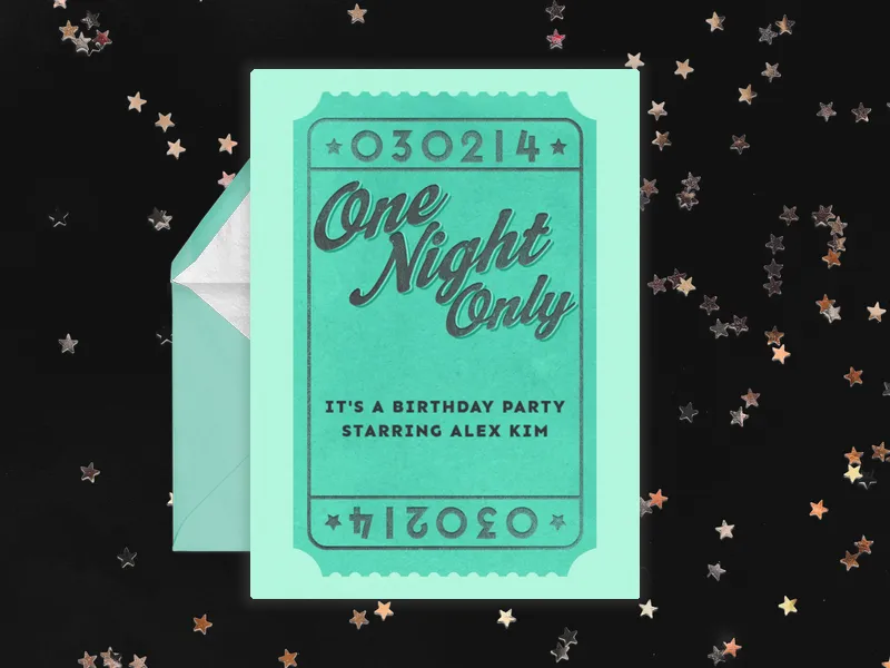One Night Only - family_gathering - Invitation
