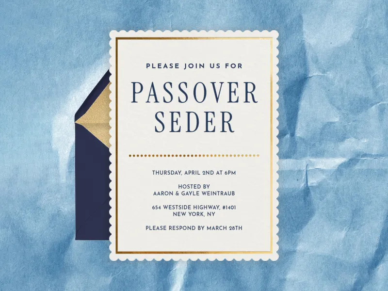 Passover Seder - passover - Invitation
