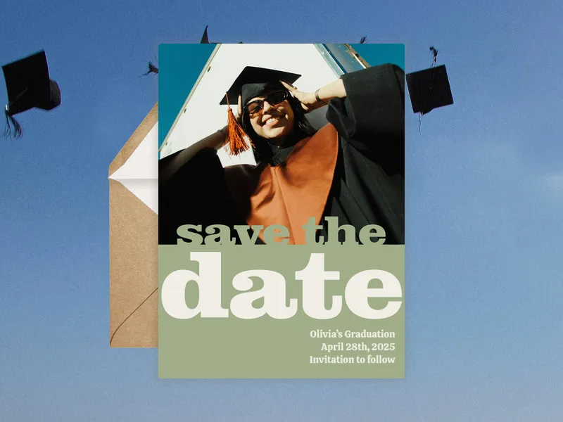 Strong Serif - Save the Date (Photo) - baby_shower - Invitation