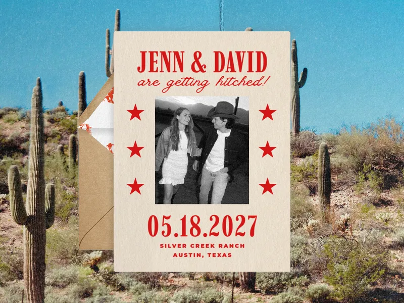 Star Struck (Photo) - bachelorette - Invitation