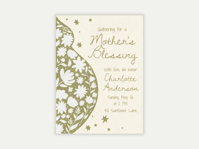 Sacred Bloom - 18th_birthday - Invitation
