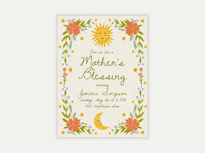 Celestial Flora - ramadan - Invitation