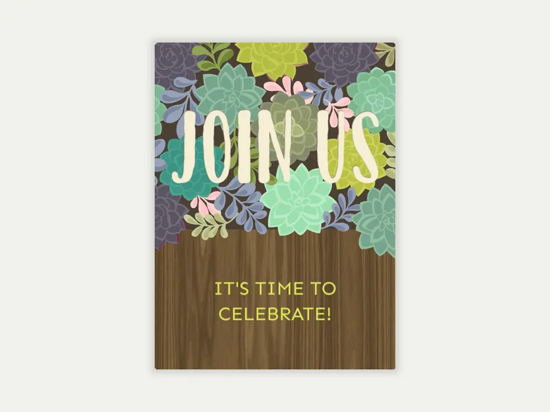 Succulent Box - kwanzaa - Invitation
