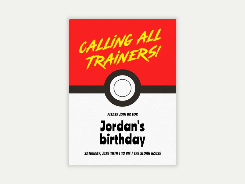Trainer Energy - kwanzaa - Invitation