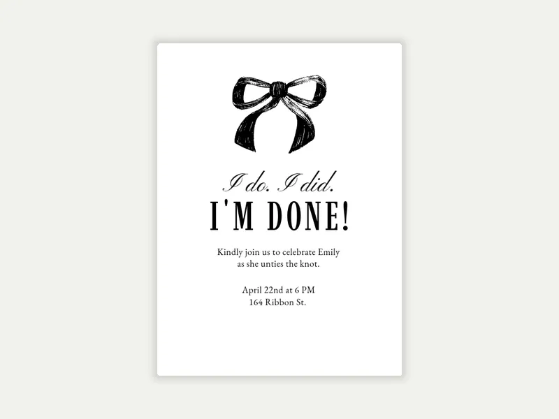 Simple Ribbon - hanukkah - Invitation