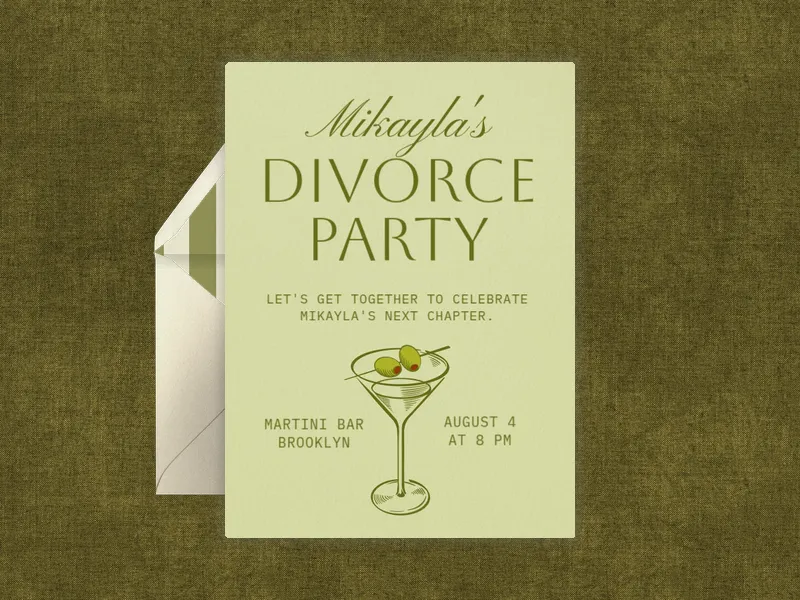 Sage Martini - hanukkah - Invitation