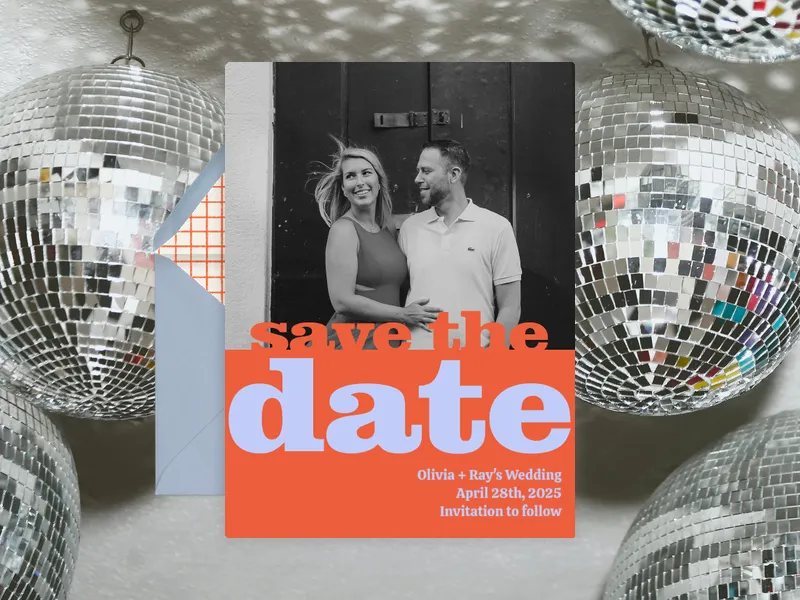 Strong Serif - Save the Date (Photo) premium template design