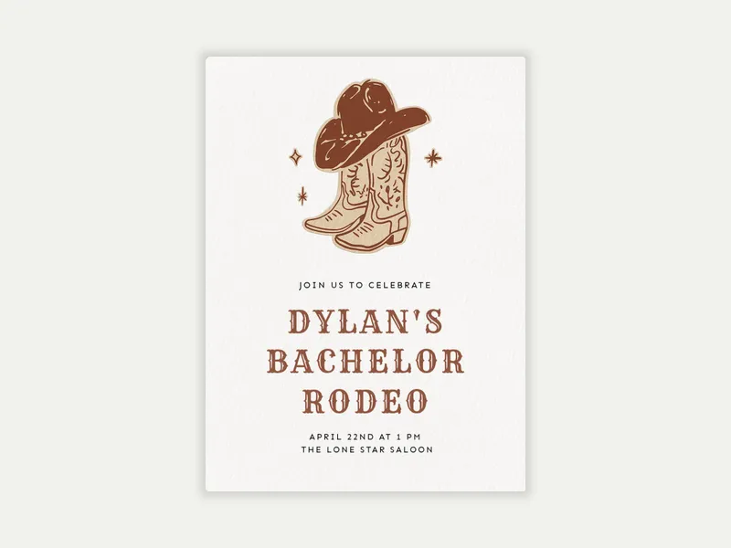 Howdy Partner - baby_shower - Invitation