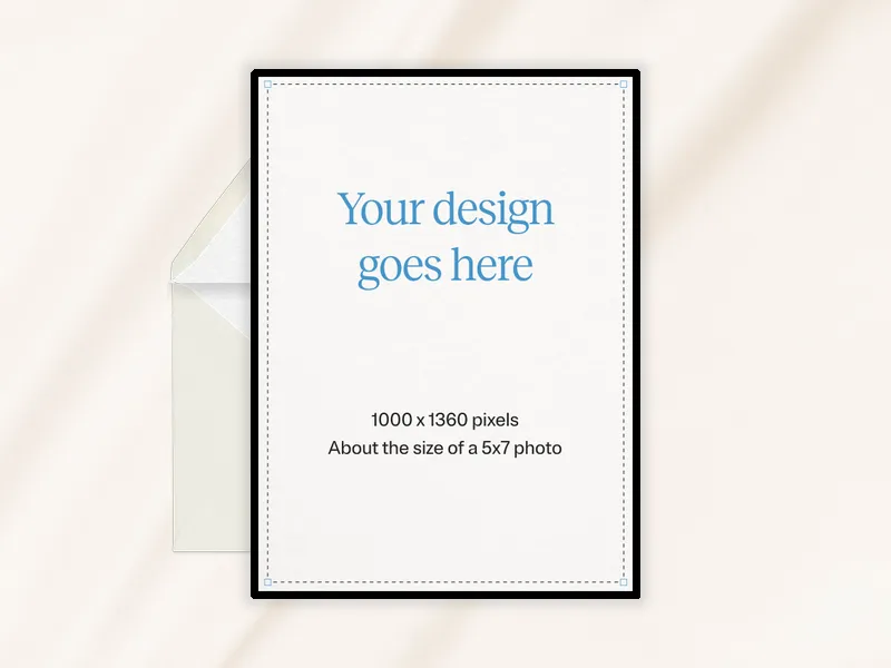 Upload Your Own Design (Minimalist) Invitation premium template design