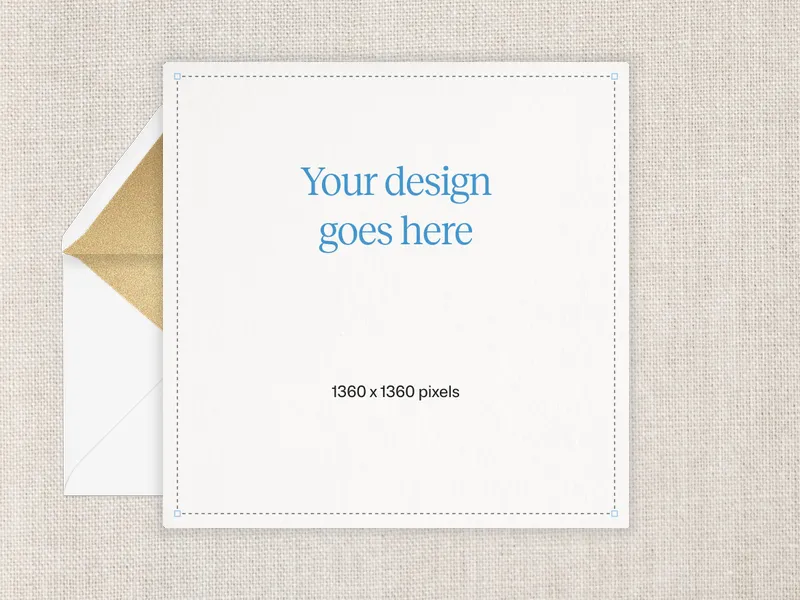 Upload Your Own Design (Linen) Invitation premium template design