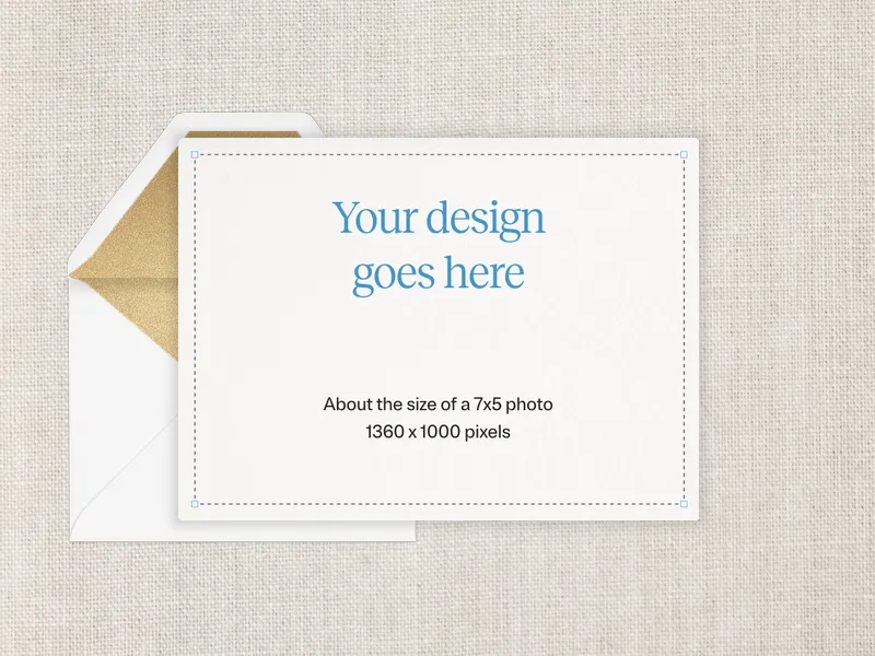 Upload Your Own Design (Linen) Invitation premium template design