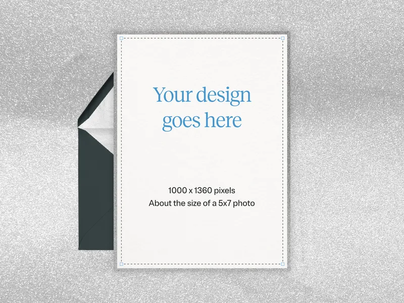 Upload Your Own Design (Metallic Motifs) Invitation premium template design