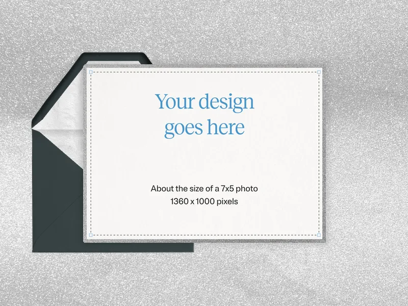 Upload Your Own Design (Metallic Motifs) Invitation premium template design