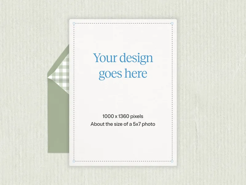 Upload Your Own Design (Lovely Linen) Invitation premium template design