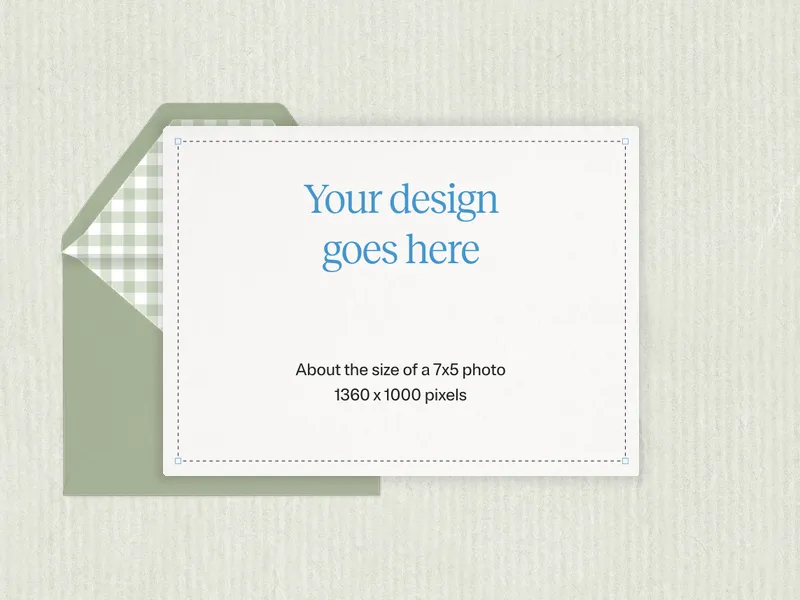 Upload Your Own Design (Lovely Linen) Invitation premium template design