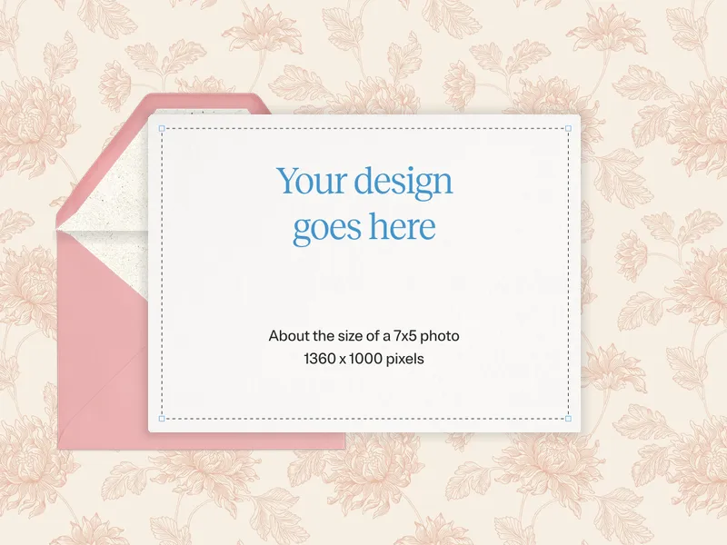 Upload Your Own Design (Paisley Print) Invitation premium template design