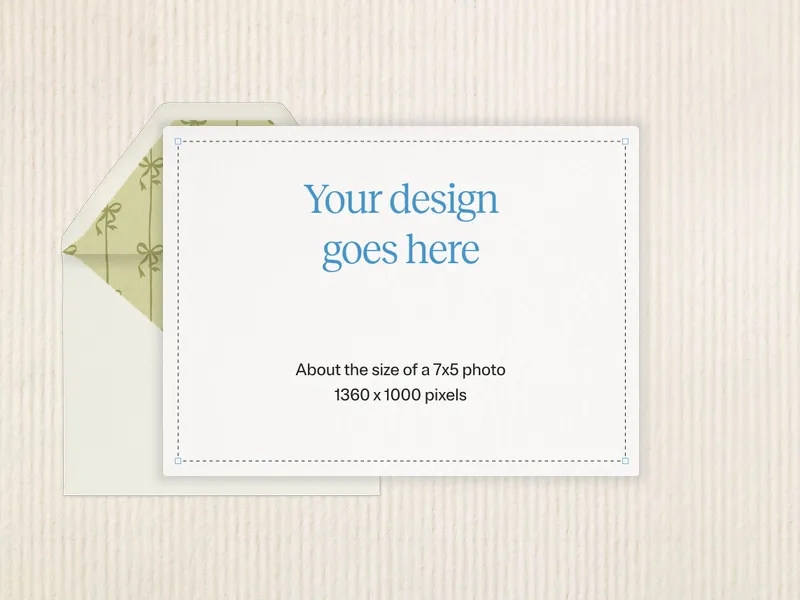 Upload Your Own Design (Bows) Invitation premium template design
