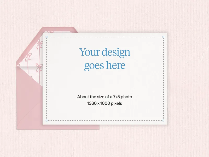 Upload Your Own Design (Bows) Invitation premium template design