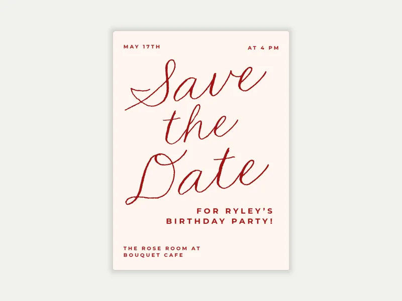 Script Cascade - Save the Date - birthday_forkids - Invitation