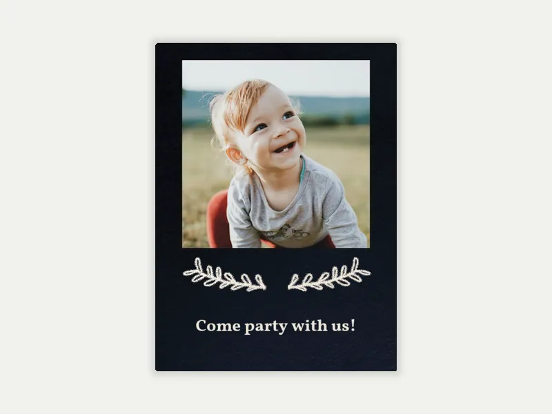 Styled Stone (Photo) Invitation free template design