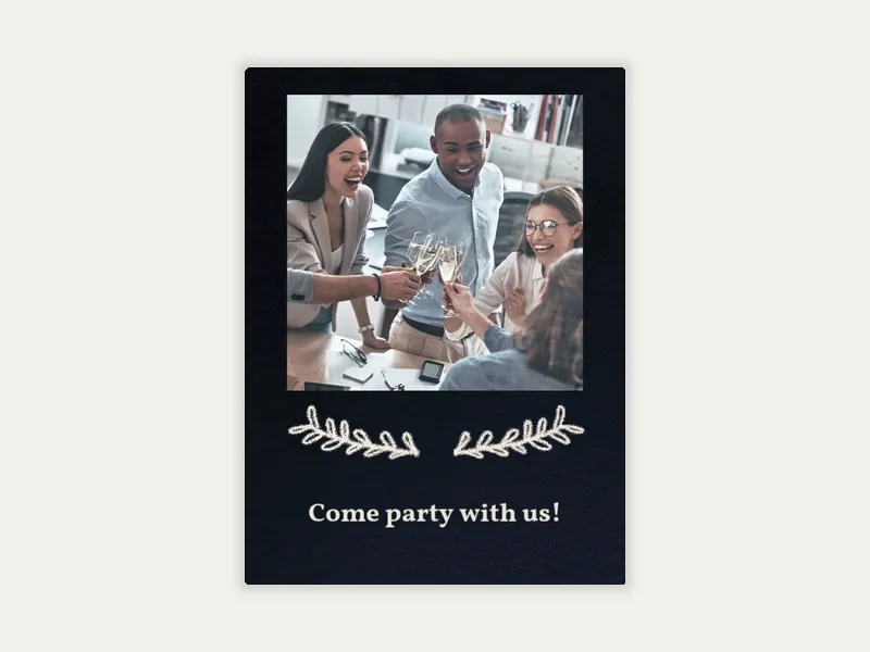 Styled Stone (Photo) Invitation free template design