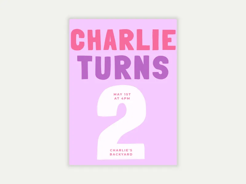 Big Age - birthday_forkids - Invitation
