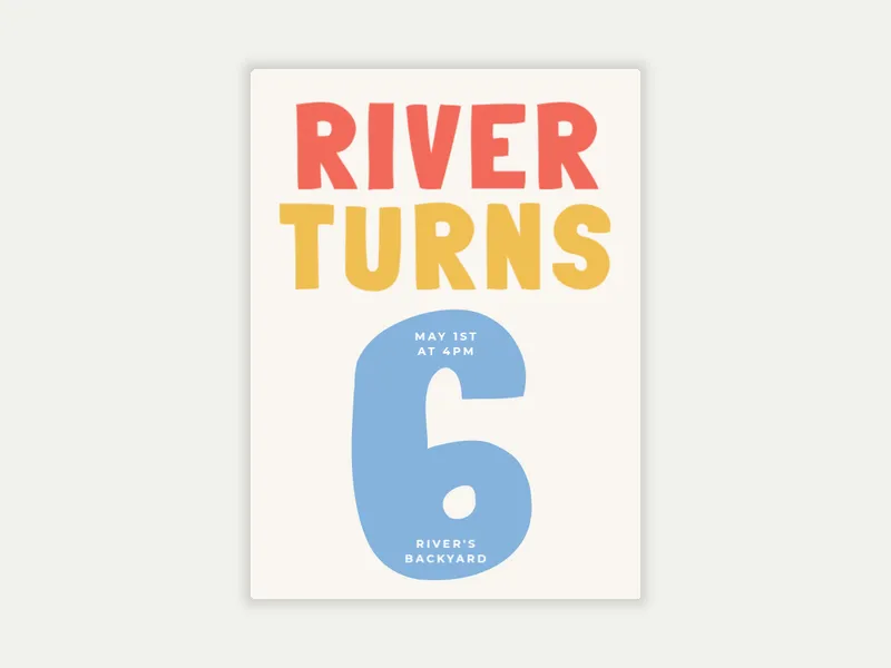 Big Age - birthday_forkids - Invitation