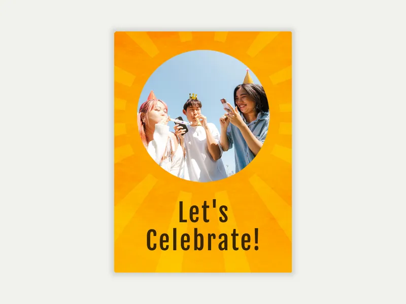 Sunshine (Photo) Invitation free template design