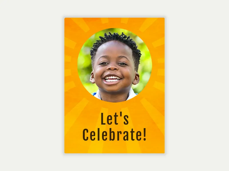 Sunshine (Photo) Invitation free template design