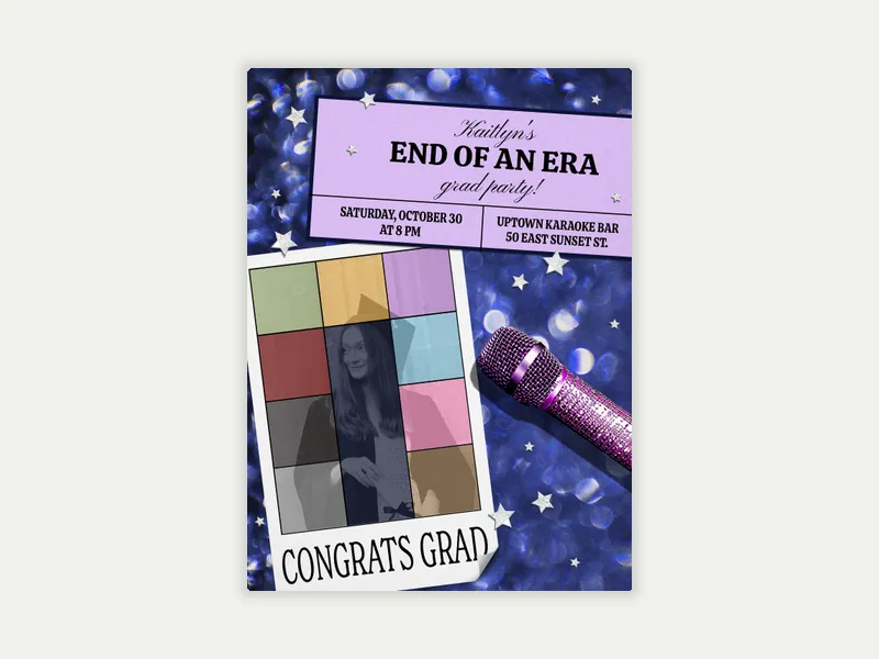 End of an Era (Photo) Invitation free template design