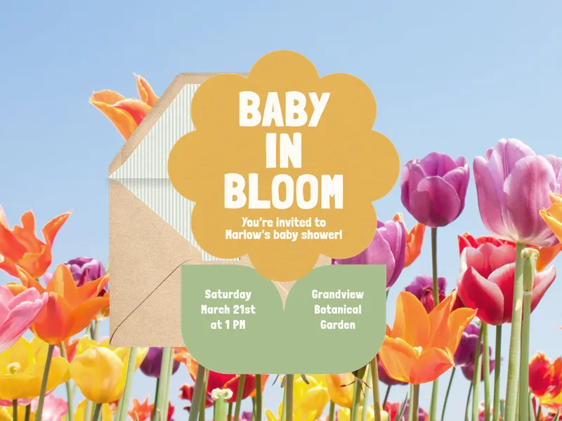 Fresh Flower - birthday_forkids - Invitation