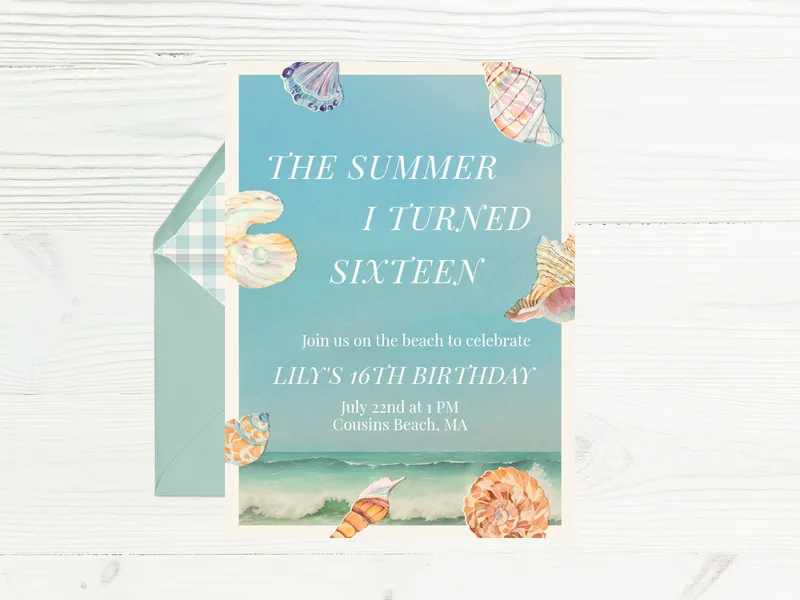 The Summer I... - birthday_forkids - Invitation