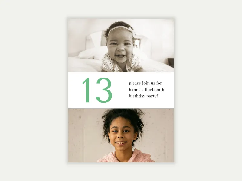 A Big Day (Photo) Invitation free template design